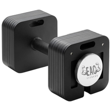 Load image into Gallery viewer, EZREAL Square Adjustable Dumbbell — Up to 80 lb · Quick-Adjust Knurled Handle