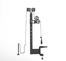 Load image into Gallery viewer, Adjustable armwrestling cable pulley attached to training table
