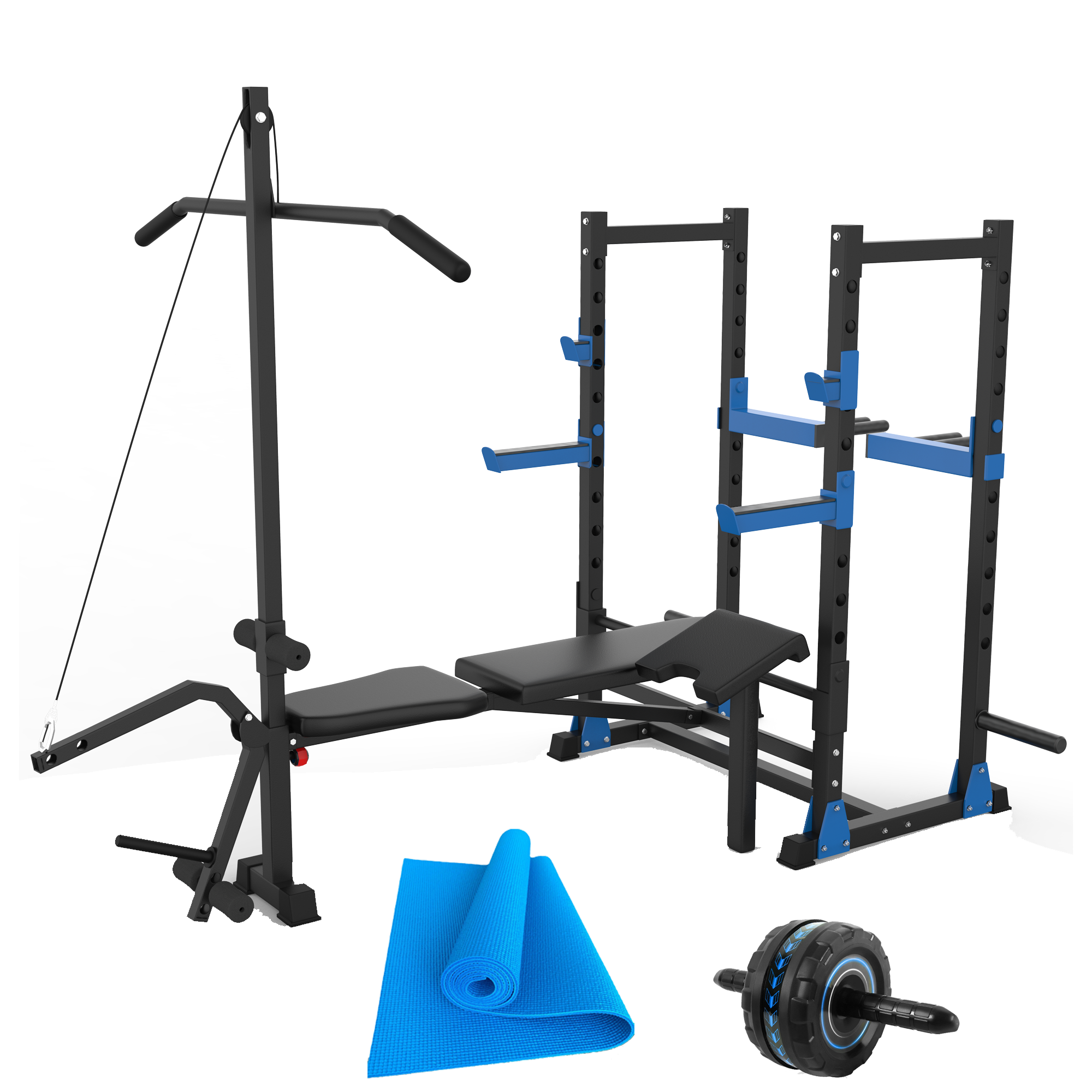 EAC Crystal Blue Multi-Exercise Weight Bench – Ezreal Armwrestling