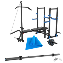 Load image into Gallery viewer, EAC Crystal Blue Multi-Exercise Weight Bench - Ezreal Armwrestling Club