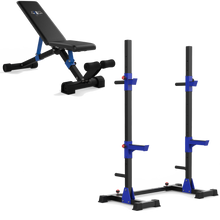 Load image into Gallery viewer, EAC Crystal Blue Adjustable Weight Bench - Ezreal Armwrestling Club