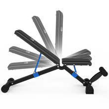Load image into Gallery viewer, EAC Crystal Blue Adjustable Weight Bench - Ezreal Armwrestling Club
