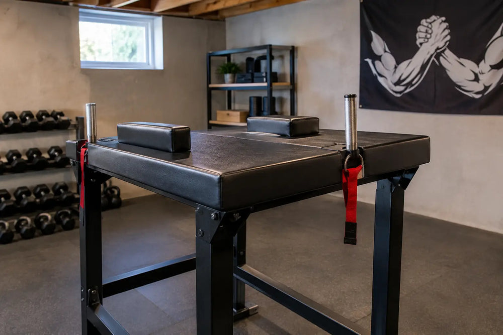Basement Armwrestling Setup Example That Works