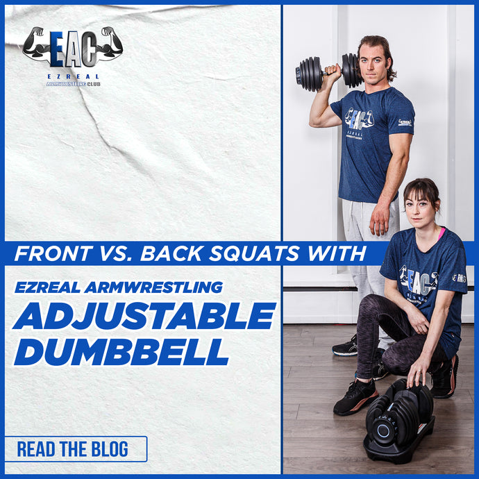 Front vs. Back Squats with EAC Adjustable Dumbbell