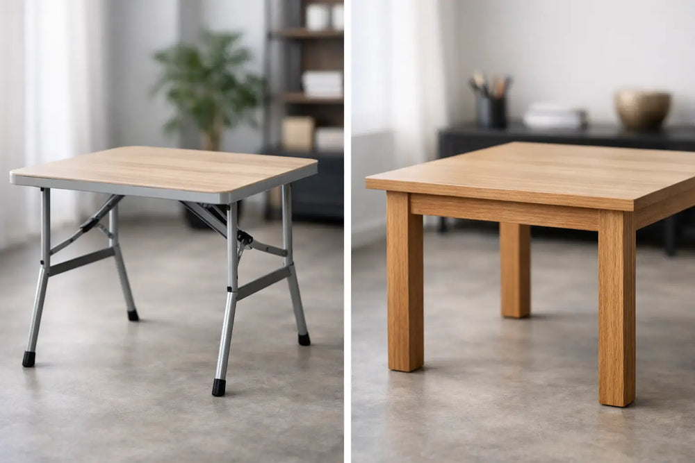 Folding Table Versus Fixed Table Compared