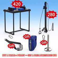 Lade das Bild in den Galerie-Viewer, BUY A Standard Armwrestling Table + PULLEY → GET A FREE ACCESSORIES KIT
