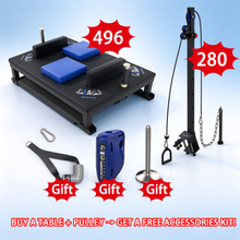 Lade das Bild in den Galerie-Viewer, Buy a Foldable Armwrestling Table + Pulley, Get a FREE Training Accessories Kit
