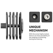 Load image into Gallery viewer, EAC Square Adjustable Dumbbell — Up to 80 lb · Quick-Adjust Knurled Handle
