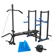 Load image into Gallery viewer, EAC Crystal Blue Multi-Exercise Weight Bench
