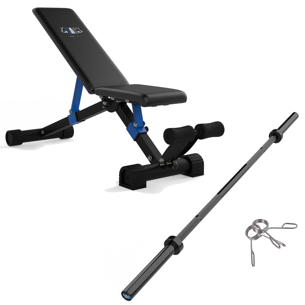 EAC Crystal Blue Adjustable Weight Bench - Ezreal Armwrestling Club
