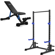 Load image into Gallery viewer, EAC Crystal Blue Adjustable Weight Bench
